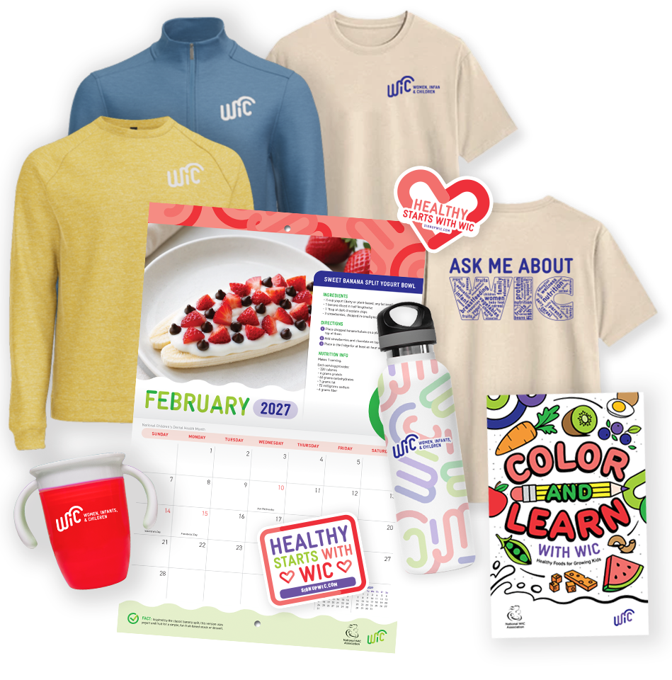 National WIC Association product collage